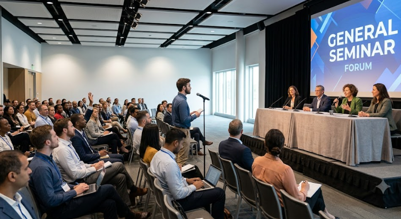 Elegant conference rooms equipped with modern multimedia tools